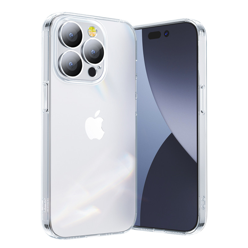 Joyroom 14Q Case iPhone 14 Plus dėklo korpuso dangtelis su skaidriu fotoaparato dangteliu (JR-14Q3 skaidrus)