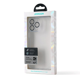 Joyroom 14Q Case iPhone 14 Pro Max korpuso dangtelis su skaidriu kameros dangteliu (JR-14Q4 skaidrus)