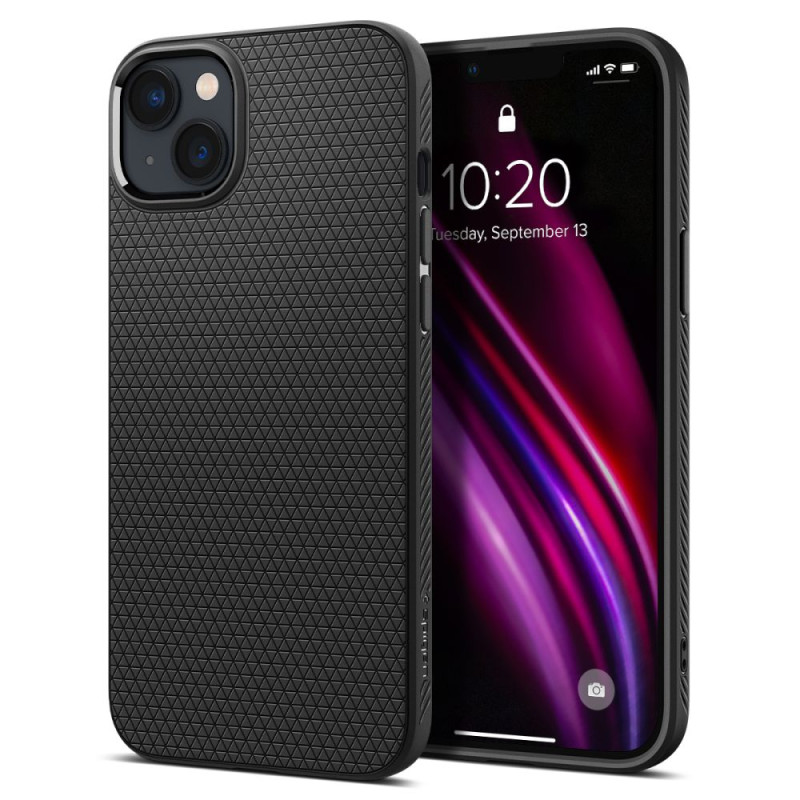 Spigen Liquid Air dėklas iPhone 14 - matinė juoda