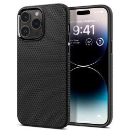 Spigen Liquid Air dėklas iPhone 14 Pro - matinės juodos spalvos