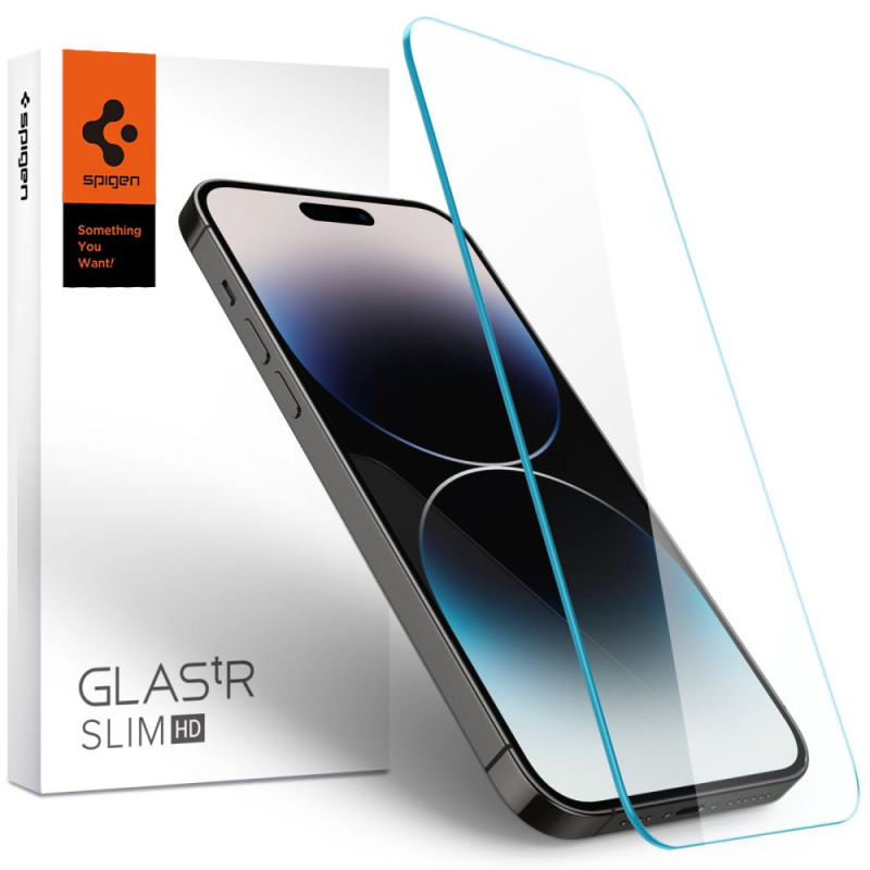 Spigen Glas.tR Plonas grūdintas stiklas, skirtas iPhone 14 Pro Max