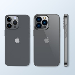 Joyroom 14Q Case dėklas, skirtas iPhone 14 Plus korpuso dangčiui su metaliniu rėmu juodas (JR-14Q3-juodas)