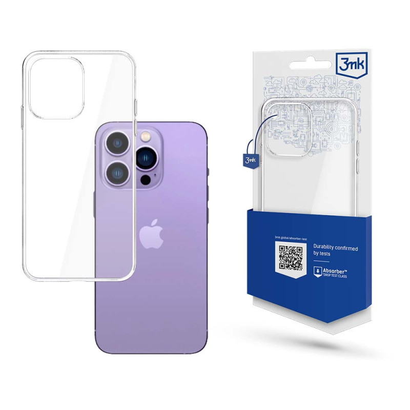 3mk skaidrus dėklas, skirtas iPhone 14 Pro Max – skaidrus