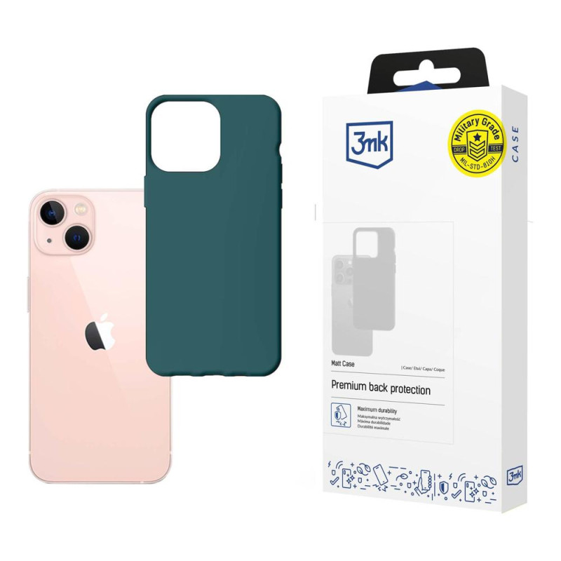 3mk matinis dėklas, skirtas iPhone 14 – žalias