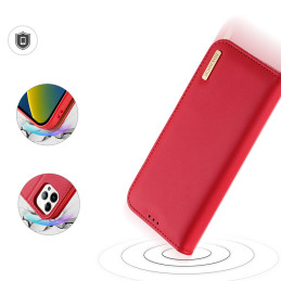 Dux Ducis Hivo odinis atverčiamas dėklas Natūralios odinės dangtelio piniginė kortelėms ir asmens dokumentams iPhone 14 ...