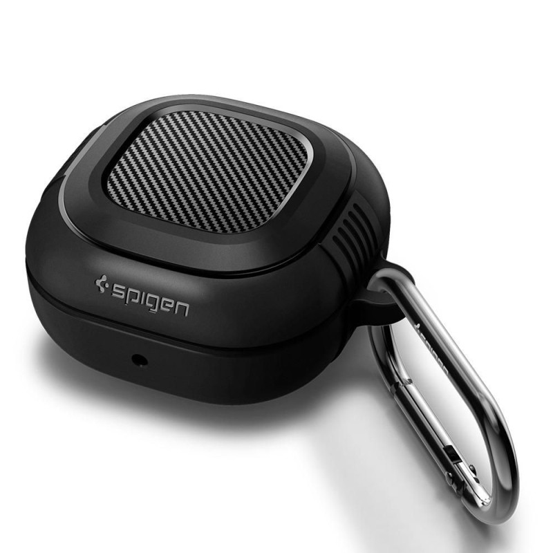 Spigen Rugged Armor dėklas, skirtas Samsung Galaxy Buds 2 Pro / 2 / LIVE / Pro - matinė juoda