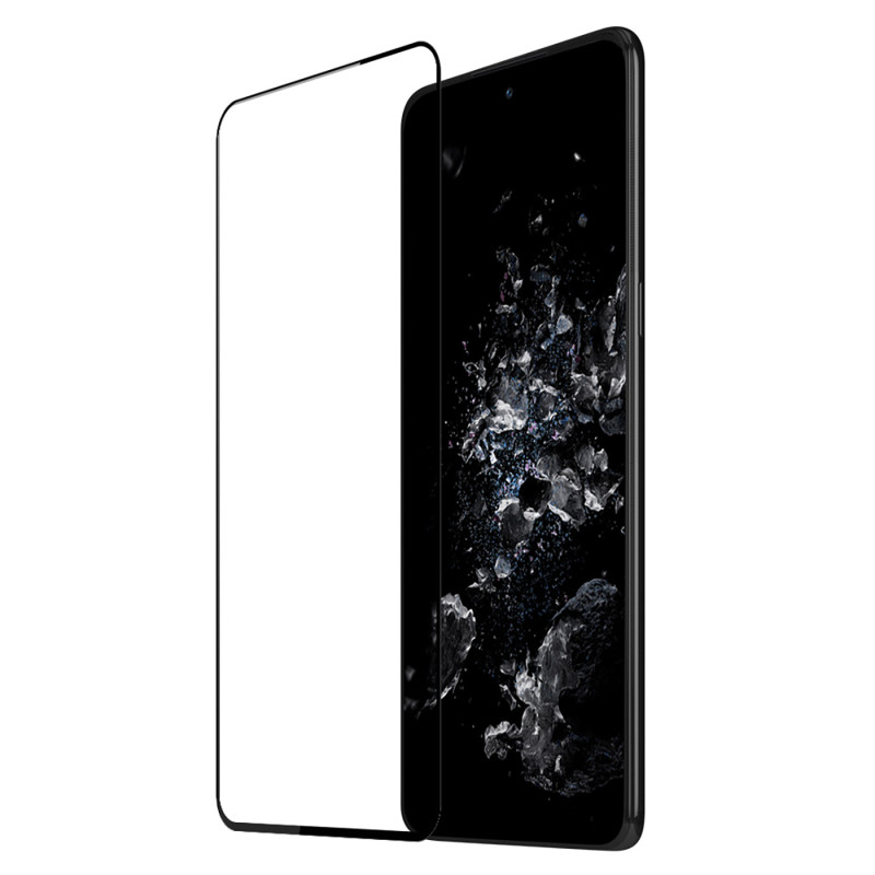 Dux Ducis 9D grūdintas stiklas OnePlus 10T / OnePlus Ace Pro 9H su juodu rėmeliu