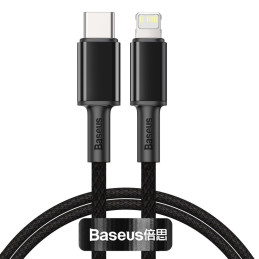 Baseus CATLGD-01 Lightning – USB-C PD laidas 20W 480Mb/ s 1m – juodas