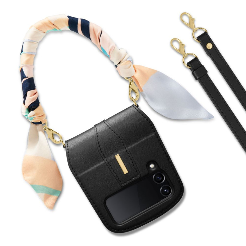 Spigen Linear Calin dėklas, skirtas Samsung Galaxy Z Flip 4 - juodas
