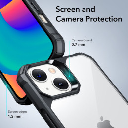 ESR Air Armor dėklas iPhone 14 Plus - skaidrus ir juodas