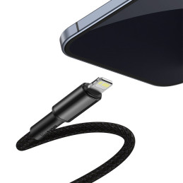 Baseus CATLGD-A01 Lightning – USB-C PD 20W 480Mb/ s 2m laidas – juodas