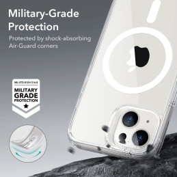 ESR Classic Hybrid Halolock dėklas su MagSafe iPhone 13 / iPhone 14 - skaidrus