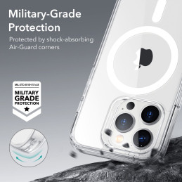 ESR Classic Hybrid Halolock dėklas su MagSafe iPhone 14 Pro - skaidrus