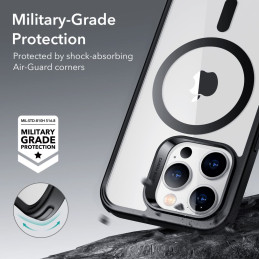 ESR Classic Hybrid Halolock Dėklas su MagSafe, skirtas iPhone 14 Pro – skaidrus ir juodas
