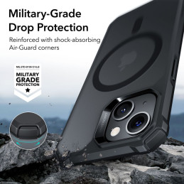 ESR Air Armor Halolock dėklas su MagSafe, skirtas iPhone 14 Pro – matinė juoda