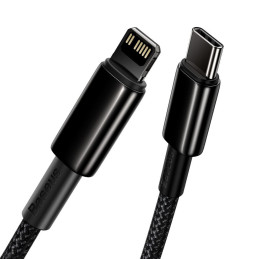 Baseus CATLWJ-A01 Lightning – USB-C PD 20W 480Mb/ s 2m laidas – juodas