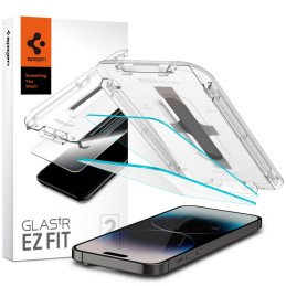 Spigen Glas.tR EZ Fit grūdintas stiklas iPhone 14 Pro - 2 vnt.