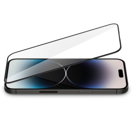 Spigen Glass FC grūdintas stiklas skirtas iPhone 14 Pro Max - juodas