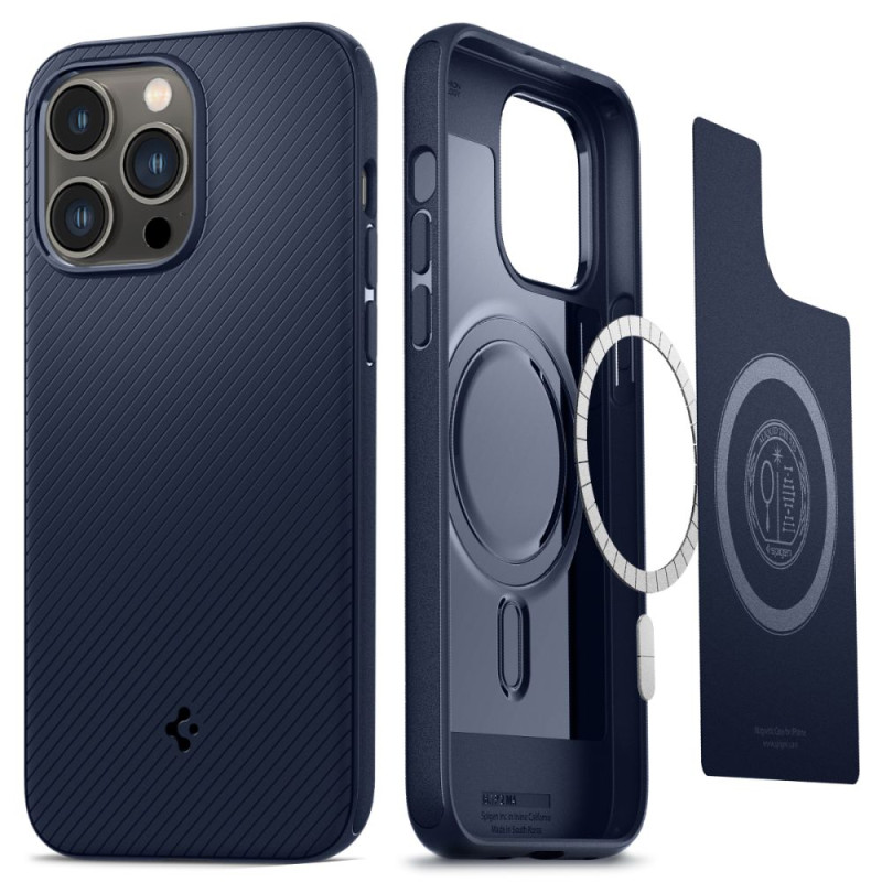 Spigen Mag Armor dėklas iPhone 14 Pro Max - mėlynas