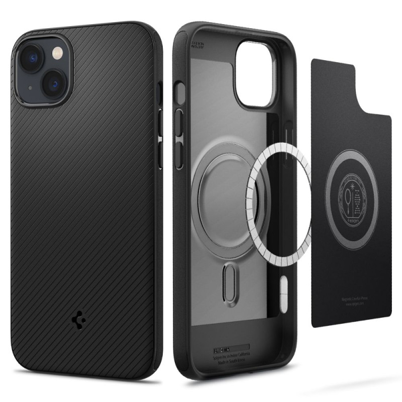 Spigen Mag Armor dėklas iPhone 14 Plus - matinės juodos spalvos