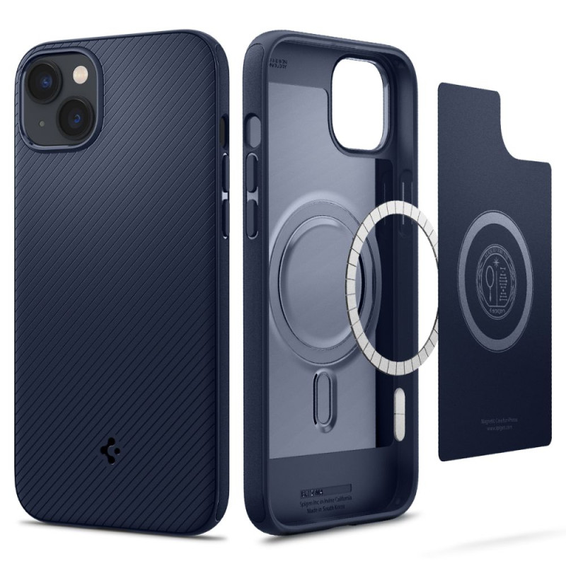 Spigen Mag Armor dėklas iPhone 14 Plus - mėlynas