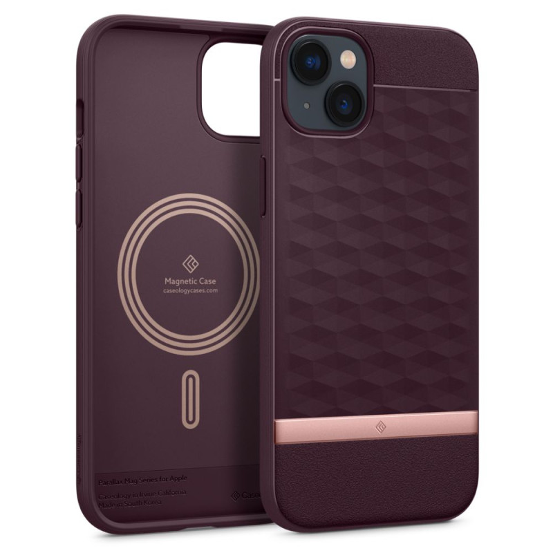 Caseology Parallax Mag dėklas su MagSafe iPhone 14 Plus - bordo