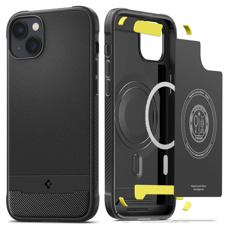 Spigen Rugged Armor Mag dėklas su MagSafe iPhone 14 Plus - matinė juoda