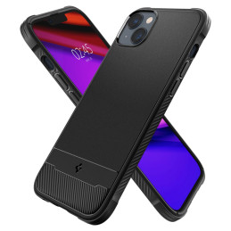 Spigen Rugged Armor Mag dėklas su MagSafe iPhone 14 - matinė juoda