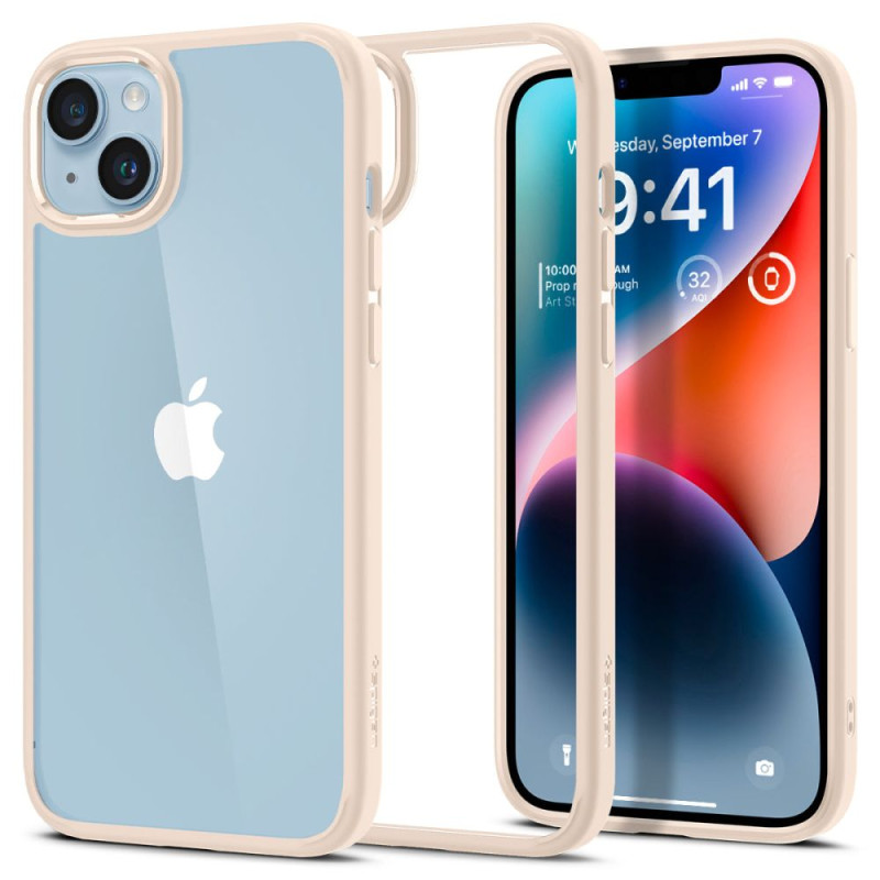Spigen Ultra Hybrid dėklas iPhone 14 Plus - smėlio