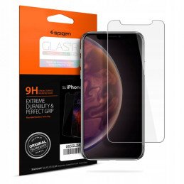 Spigen Glas.tR Plonas grūdintas stiklas, skirtas iPhone 11 / XR