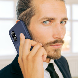 „Thunder Case Xiaomi Poco M4 5G“ silikoninis šarvuotas dangtelis mėlynas