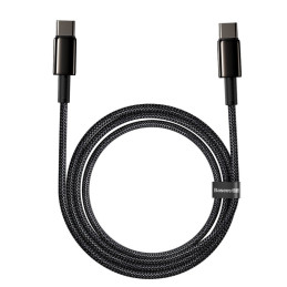 Baseus CATWJ-A01 USB-C - USB-C PD QC kabelis 100W 5A 480Mb/ s 2m - juodas