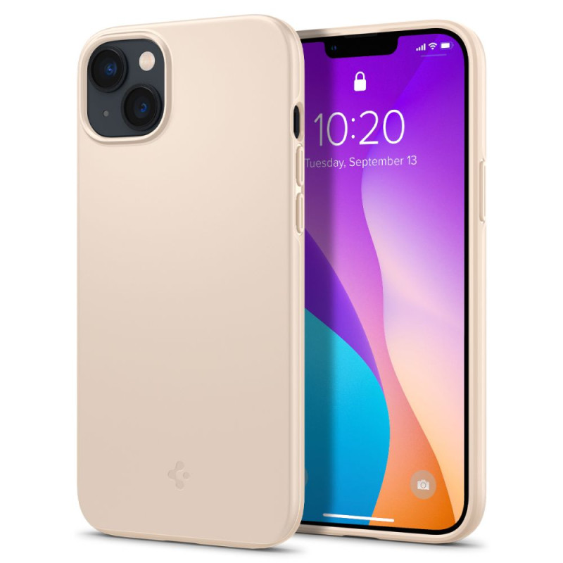 Spigen Thin Fit dėklas iPhone 14 Plus - smėlio