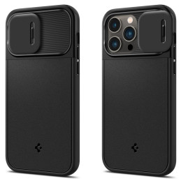Spigen Optik Armor Mag dėklas su MagSafe iPhone 14 Pro - juodas