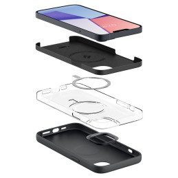 Spigen Silicone Fit Mag dėklas su MagSafe iPhone 14 Plus - juodas