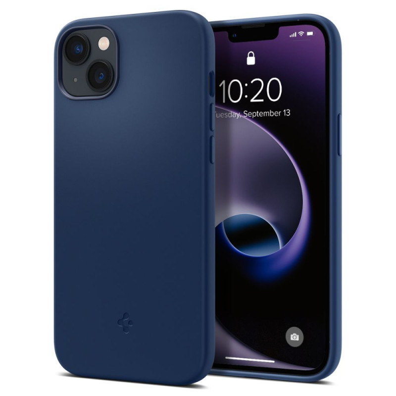 Spigen Silicone Fit Mag dėklas su MagSafe iPhone 14 Plus - mėlynas