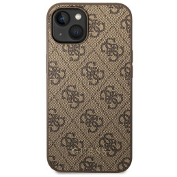 Guess GHUHCP14MG4GFBR iPhone 14 Plus 6,7" rudas/ rudas kietas dėklas 4G metalinis auksinis logotipas
