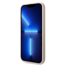 Guess 4G Metal Gold Logo dėklas, skirtas iPhone 14 Pro Max - rožinis
