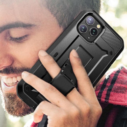 Supcase Unicorn Beetle Pro dėklas iPhone 12 / iPhone 12 Pro - juodas