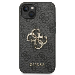 Guess 4G Big Metal Logo dėklas iPhone 14 - pilkas
