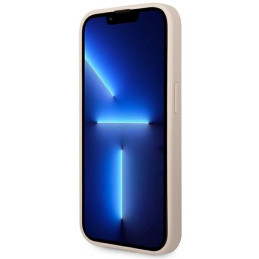 Guess 4G Big Metal Logo dėklas, skirtas iPhone 14 Pro - rožinis