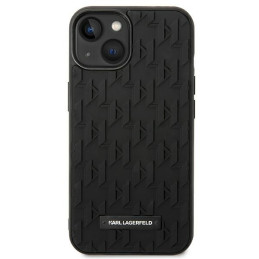 Karl Lagerfeld 3D Monogram dėklas iPhone 14 Plus - juodas