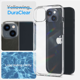 Spigen Crystal dėklas ir grūdinto stiklo rinkinys iPhone 14 Plus - skaidrus