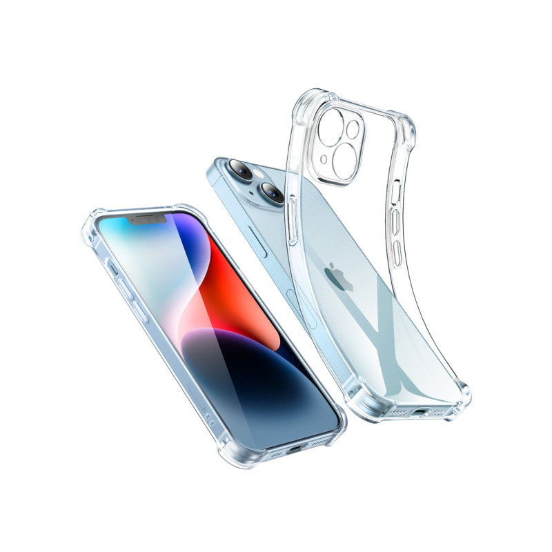 Ugreen gelio dėklas su sustiprintais kampais Bright Cushion apsauginis dėklas, skirtas iPhone 14 Plus skaidrus (LP602)