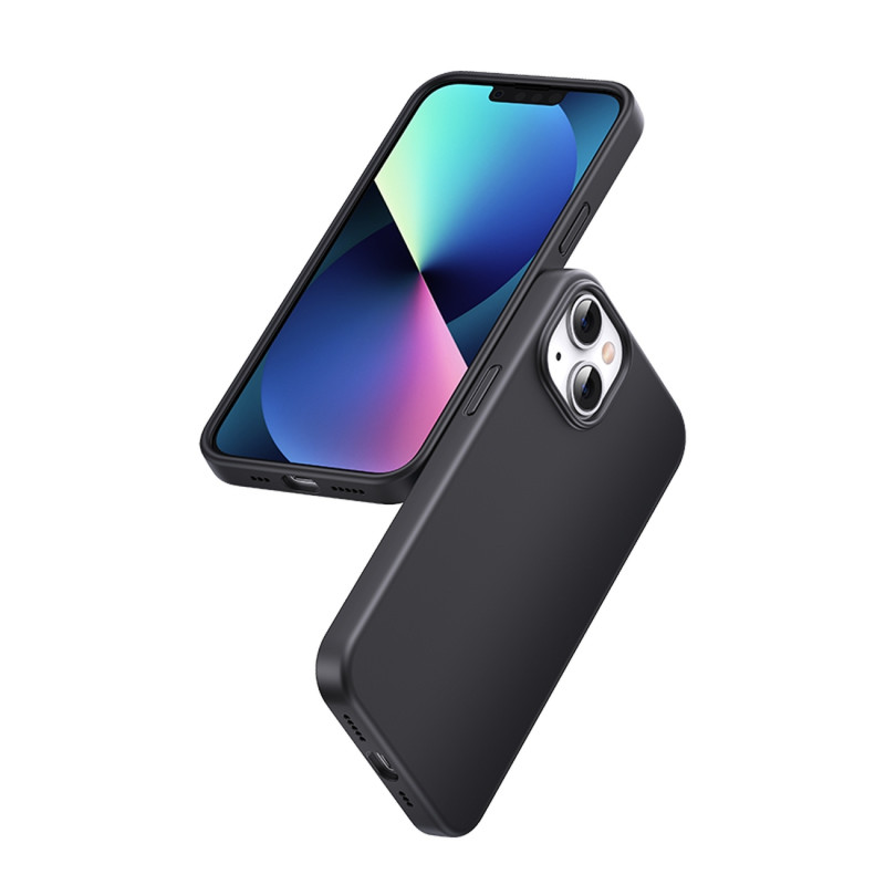 Ugreen LP626 Silky Silikoninis apsauginis dėklas Guminis Lankstus silikoninis telefono dėklas, skirtas iPhone 14 Plus Bl...