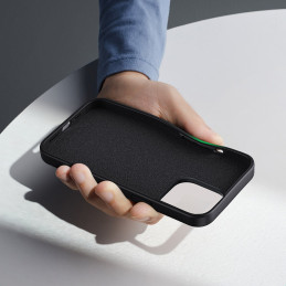 Ugreen LP627 Silky Silikoninis apsauginis dėklas Guminis Lankstus silikoninis telefono dėklas, skirtas iPhone 14 Pro Bla...