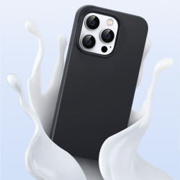 Ugreen LP627 Silky Silikoninis apsauginis dėklas Guminis Lankstus silikoninis telefono dėklas, skirtas iPhone 14 Pro Bla...
