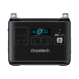 Choetech nešiojama LiFePO4 elektrinė 1997Wh 2000W maitinimo blokas juodas (BS006 Super Mini)
