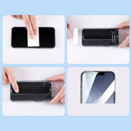 Joyroom Easy Fit viso ekrano grūdintas stiklas su tvirtinimo rėmeliu, skirtas iPhone 14 Plus (6,7") (JR-DH11)