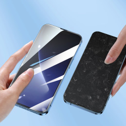 Joyroom Easy Fit viso ekrano grūdintas stiklas su tvirtinimo rėmeliu, skirtas iPhone 14 Plus (6,7") (JR-DH11)